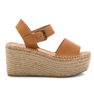 Soludos Tan Espadrille Platform Sandals